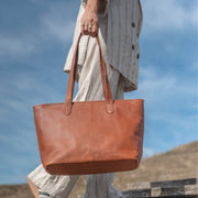 Monza Full-Grain Leather Tote Bag 女士 – alternate product view 2