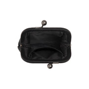 Calvia Full-Grain Leather Wallet - Structured Side Profile Showing Gusset Depth & Expansion Capacity