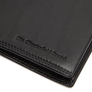 Solid Antique Brass Hardware &amp; Heavy-Duty Dual Zipper Detail on Hanson Full-Grain 真皮钱包 男士