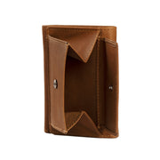 Solid Antique Brass Hardware &amp; Heavy-Duty Dual Zipper Detail on Harthoft Full-Grain 真皮钱包 女士