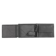 Marion Full-Grain Leather Wallet 男士 - Structured Side Profile Showing Gusset Depth &amp; Expansion Capacity