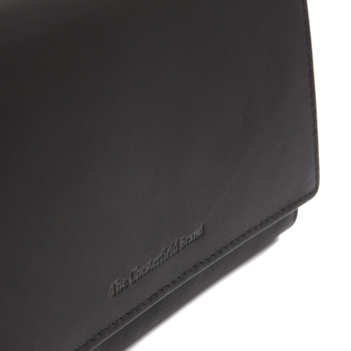 Solid Antique Brass Hardware &amp; Heavy-Duty Dual Zipper Detail on Mirthe Full-Grain Leather Wallet 女士