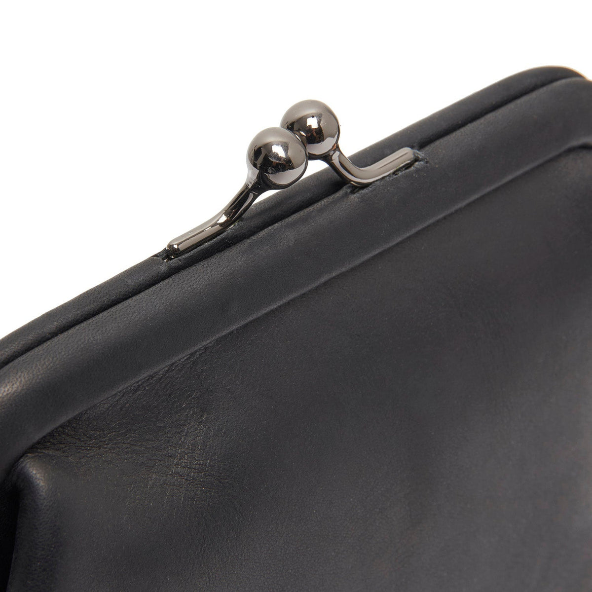 Classic 100% Full-Grain leather Wallet - Rear Perspective Showing Reinforced Leather Straps &amp; Stitching