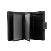 
Classic 100% Full-Grain leather Wallet - 展现加固真皮背带与承重走线的背部视角