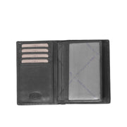 Siem Full-Grain Leather Wallet 女士 - Structured Side Profile Showing Gusset Depth &amp; Expansion Capacity