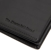 Solid Antique Brass Hardware &amp; Heavy-Duty Dual Zipper Detail on Vincent Full-Grain Leather Wallet 男士
