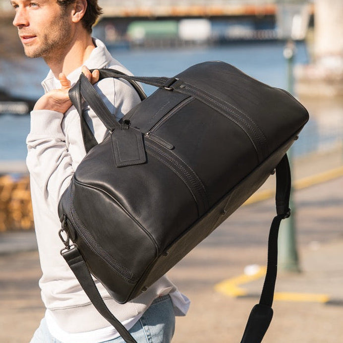 Rivaro Full-Grain Leather Weekender Bag 女士