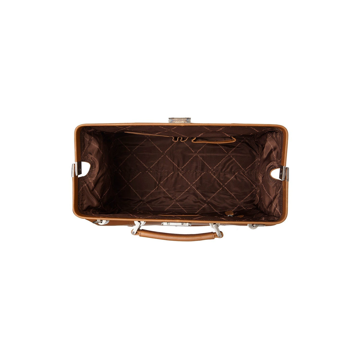 Solid Antique Brass Hardware &amp; Heavy-Duty Dual Zipper Detail on Texel Full-Grain Leather Weekender Bag 女士
