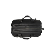
Solid Antique Brass Hardware & Heavy-Duty Dual Zipper Detail on Volenza 真皮旅行手提包