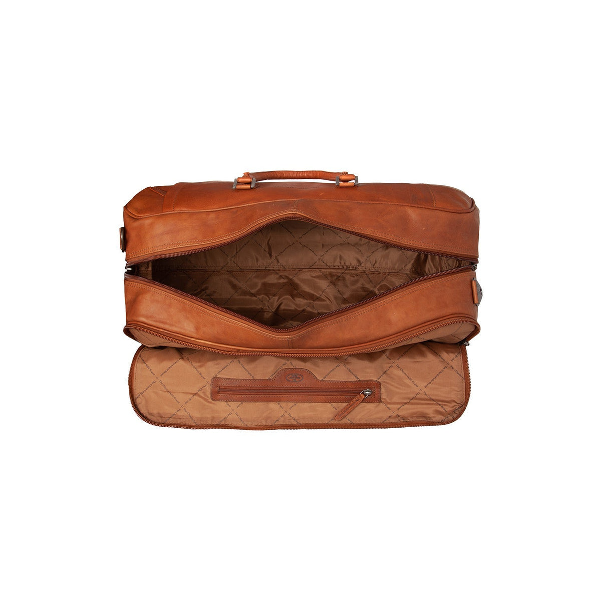 Cognac Leather Weekender Trolley Jayven 女士, detail view 4