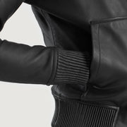 Luna Hooded 真皮飞行员夹克 女士 – alternate product view 6