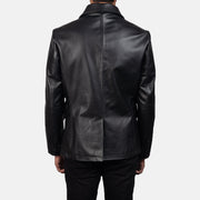 Authentic Cowhide Leather with Semi-aniline Finish Grain Texture &amp; Heavy-Duty Seam Stitching Detail