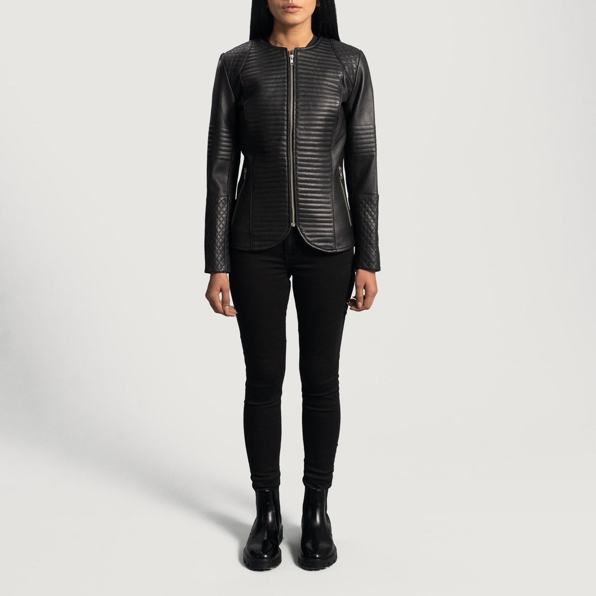 Nexi Quilted 真皮夹克 女士 – alternate product view 3