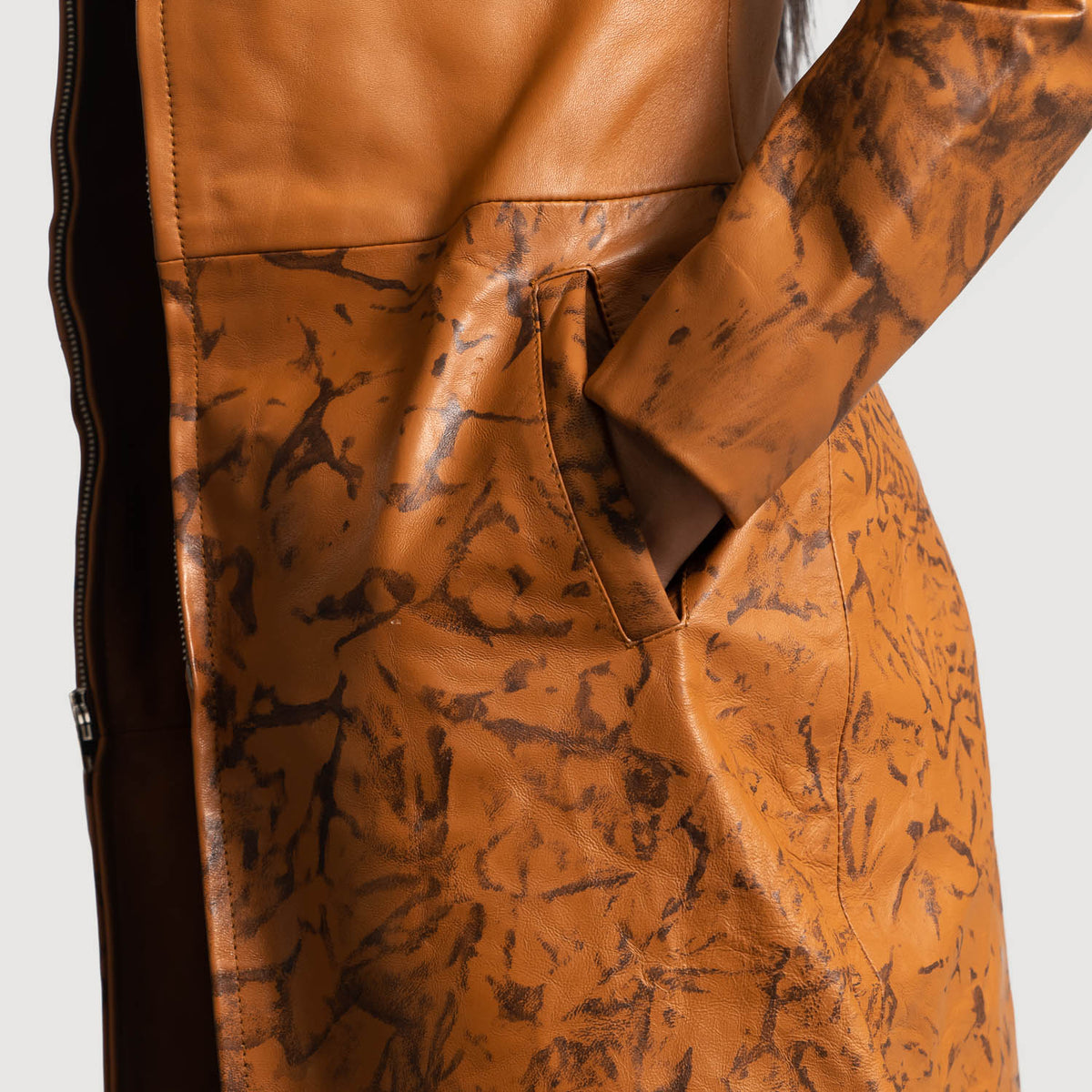 Interior View Showing Quilted viscose lining & Dual Inside Utility Storage Pockets