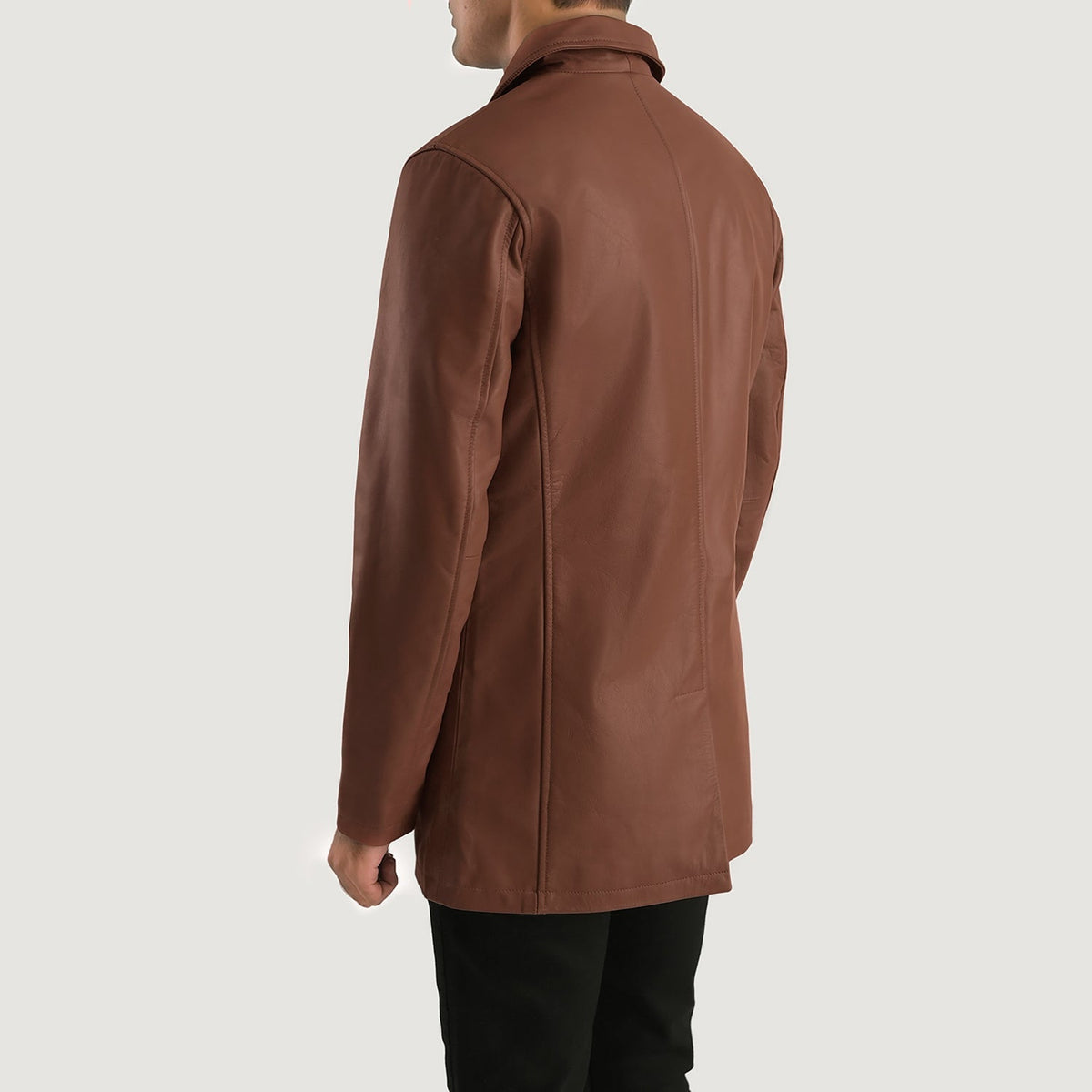 
Authentic Cowhide Leather with Semi-aniline Finish Grain Texture & Heavy-Duty Seam Stitching Detail