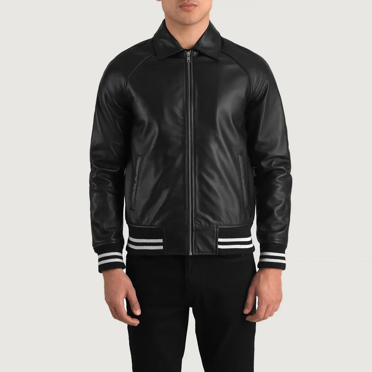 Walton Varsity 真皮夹克 男士 – alternate product view 4