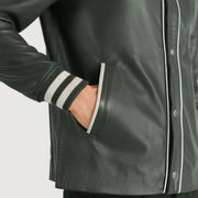 Willis Varsity 真皮夹克 男士 – alternate product view 6