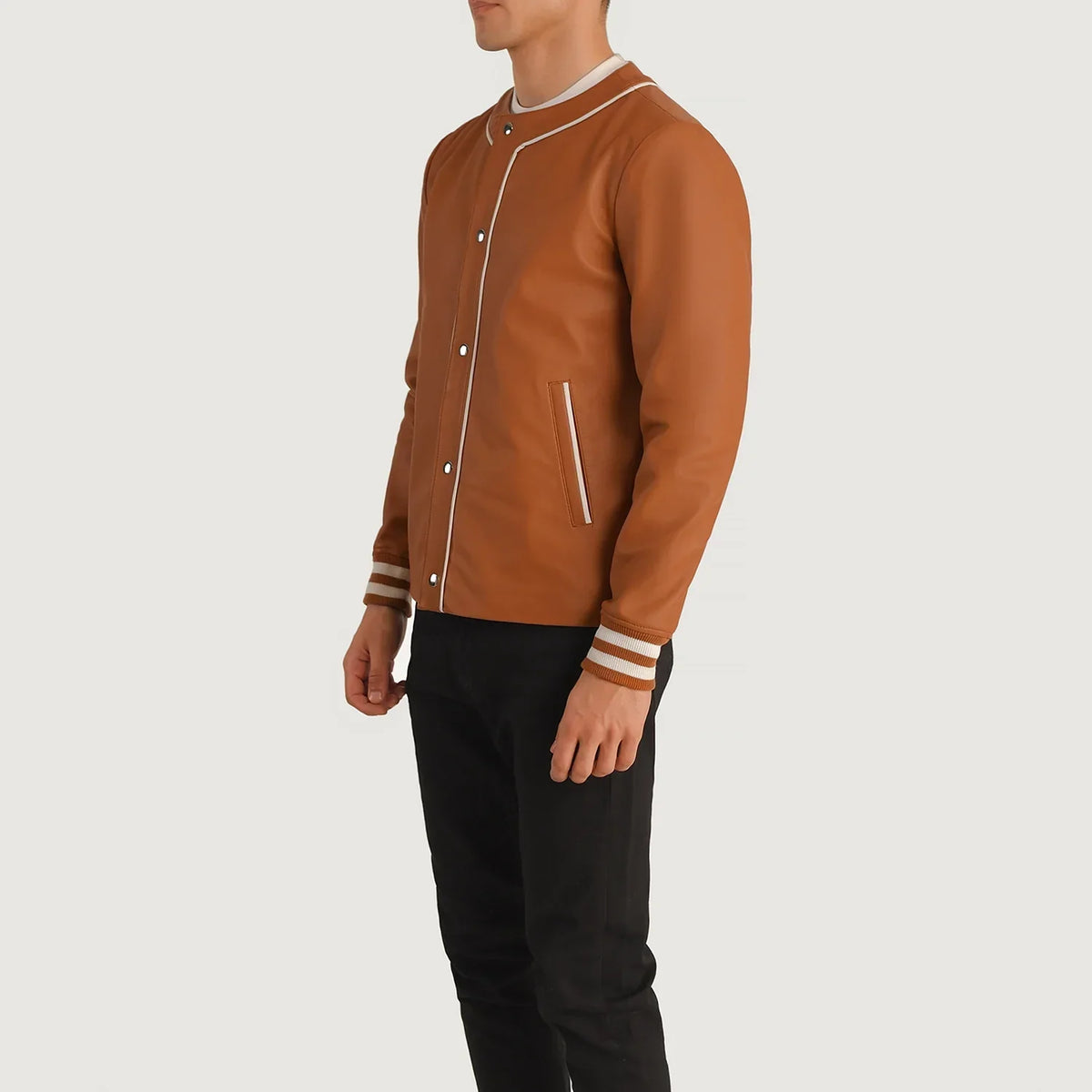 Willis Varsity 真皮夹克 男士 – alternate product view 2