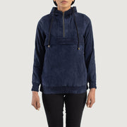 
Zest Hooded Pullover 真皮夹克 女士 - 正面版型与定制立体剪裁轮廓 | 官方商城选购